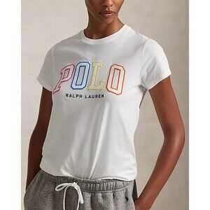 Polo Ralph Lauren Logo Cotton Jersey Tee – Size M, White